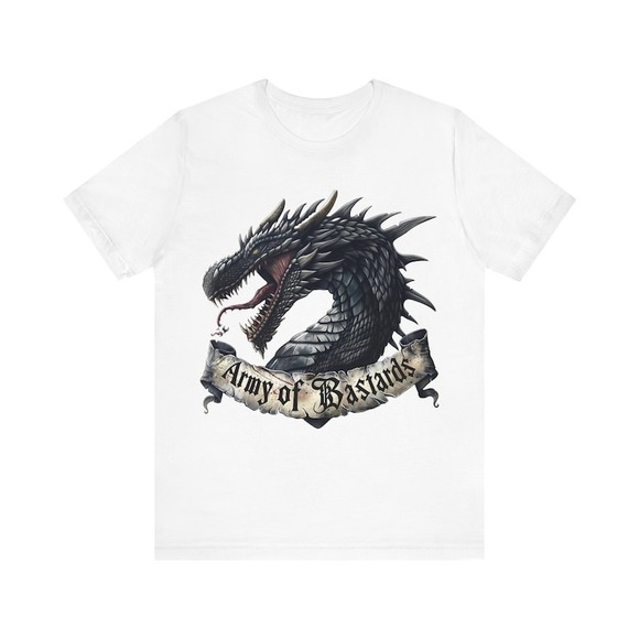 Gildan Tops - Army Of Bastards! House Of The Drago T-shirt Film Shirt